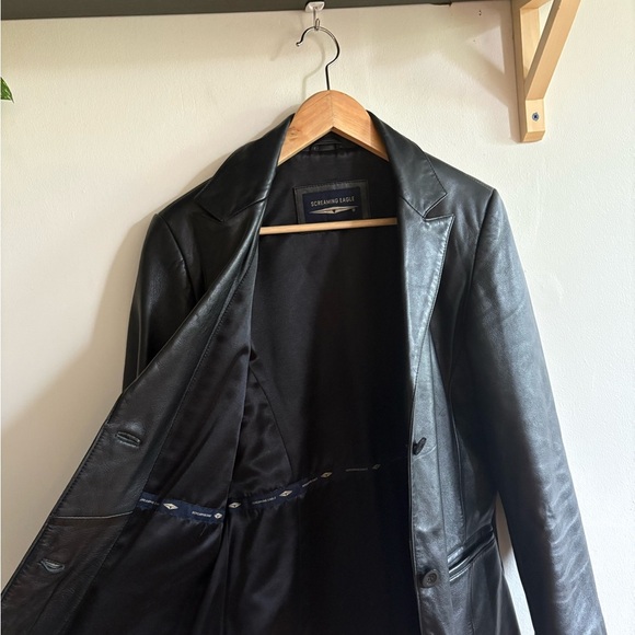 Vintage Screaming Eagle Leather Blazer – Y2K Business-Core Aesthetic - Picture 6 of 6